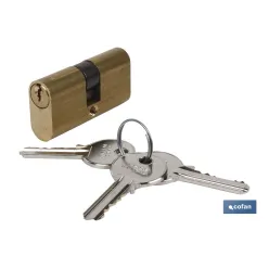 Cilindro Ovalado 27/27-Leva larga-Latón