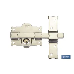 CERROJO LLAVE/LLAVE NIQUELADO L/105 - 70 mm