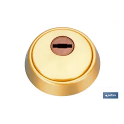 Escudo Antitaladro cerrado+tornillos- Latón