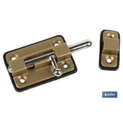 PASADOR BASE PLÁSTICO CROMO BRILLO 35 MM VENTA UNITARIA