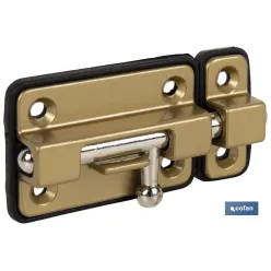 PASADOR BASE PLÁSTICO DORADO 80 MM VENTA UNITARIA