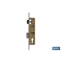 Cerradura Embutir+cerradero D85 E30 F22 Níquel (P/Metal)