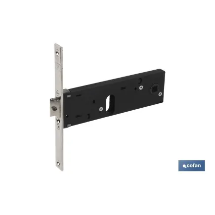 Cerradura zócalo oval E70 F16- Níquel (P/Metal)