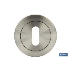 BOCALLAVE ROSETA 50MM NIQUEL SATINADO