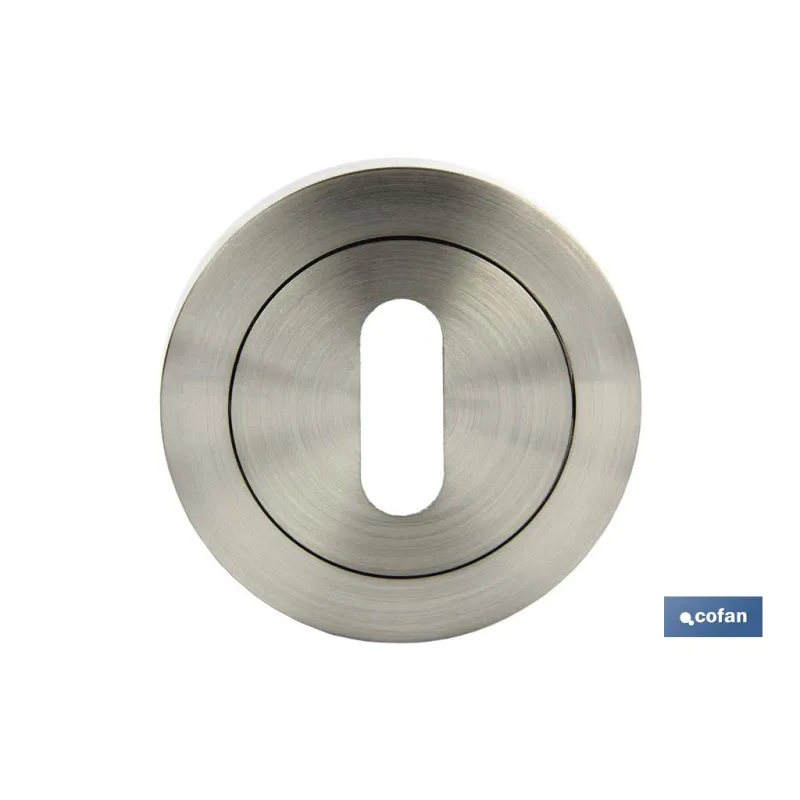 BOCALLAVE ROSETA 50MM NIQUEL SATINADO