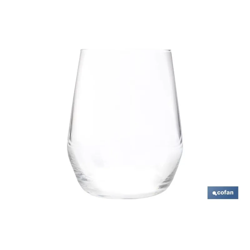 PACK 6 VASOS DE AGUA VIDRIO 38 CL MODELO ÁGATA