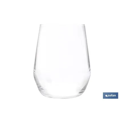 PACK 6 VASOS DE AGUA VIDRIO 38 CL MODELO ÁGATA