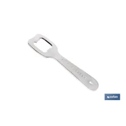 ABRIDOR DE BOTELLAS DE ACERO 10,5 X 4 CM