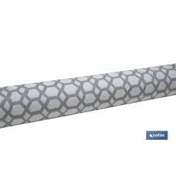 ROLLO MANTEL ANTIMANCHAS 1,40 x 25m 50% ALG/50% PVC. HEXAGONOS