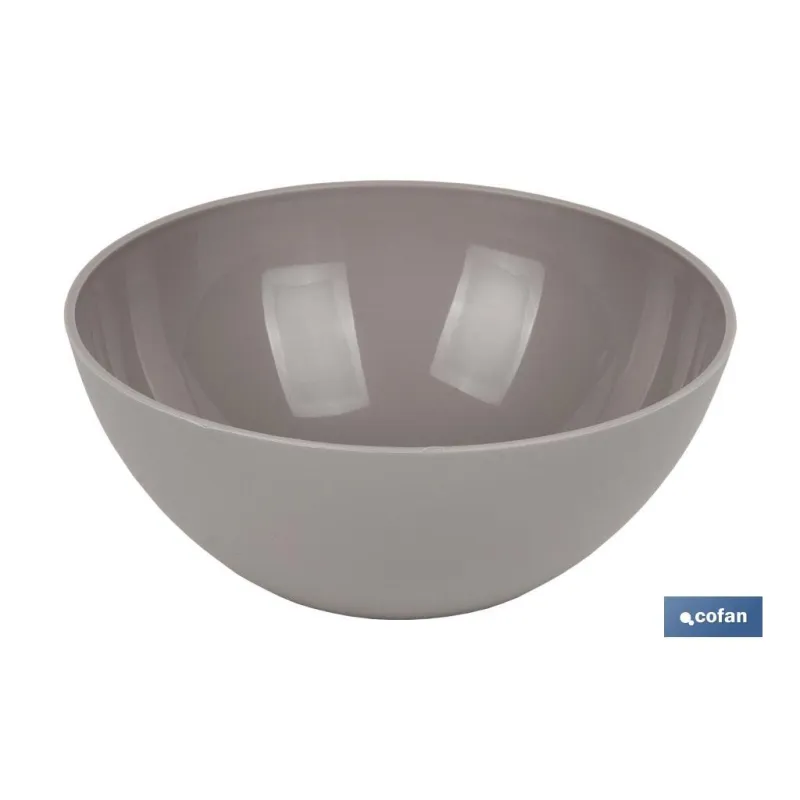 BOL MODELO ALBAHACA 950ML COLOR PIEDRA 17X7cm