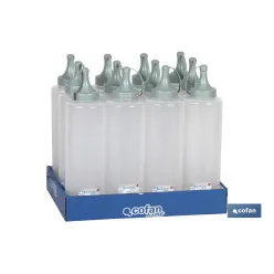 BOTELLA ACEITERA MODELO ALBAHACA  250 ML VERDE AGUA  5X20cm