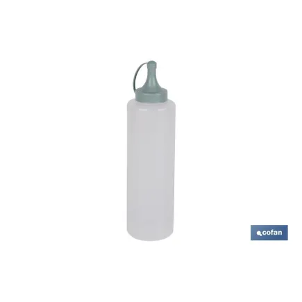 BOTELLA ACEITERA MODELO ALBAHACA 500 ML VERDE AGUA  6x23cm venta unitaria