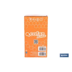 BOTE DE VIDRIO BOROSILICATO CON TAPA BEIGE GAMA LAUREL 1000 ML