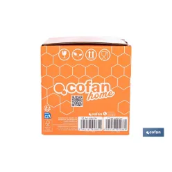 BOTE DE VIDRIO BOROSILICATO CON TAPA BEIGE GAMA LAUREL 400 ML