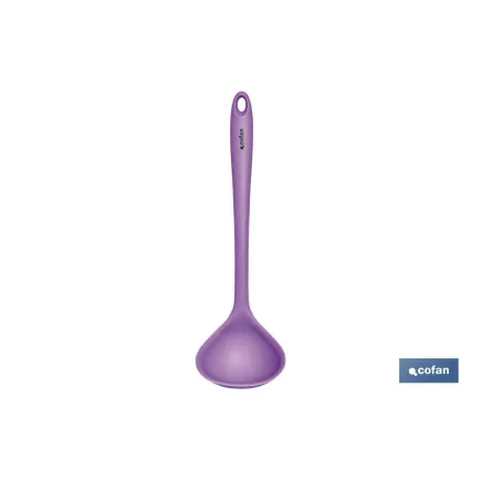 CAZO SOPA SILICONA MODELO VERGINI MORADA 28 X 8.5 CM