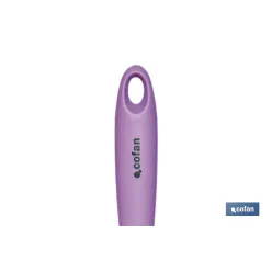 CUCHARA DE COCINA DE SILICONA MORADA MODELO VERGINI 27 X 5,7 CM