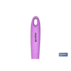 CUCHARA SALSA DE SILICONA MORADA MODELO VERGINI 27 X 8 CM