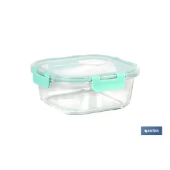 SET DE 2 RECIPIENTES DE BOROSILICATO MODELO AGATHA 520 ML - 800 ML