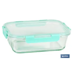 SET DE 3 RECIPIENTES DE BOROSILICATO MODELO AGATHA 640 ML -1040 ML-1520 ML