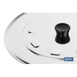 TAPA C/DESVAPO ACERO INOX 32 cm venta unitaria