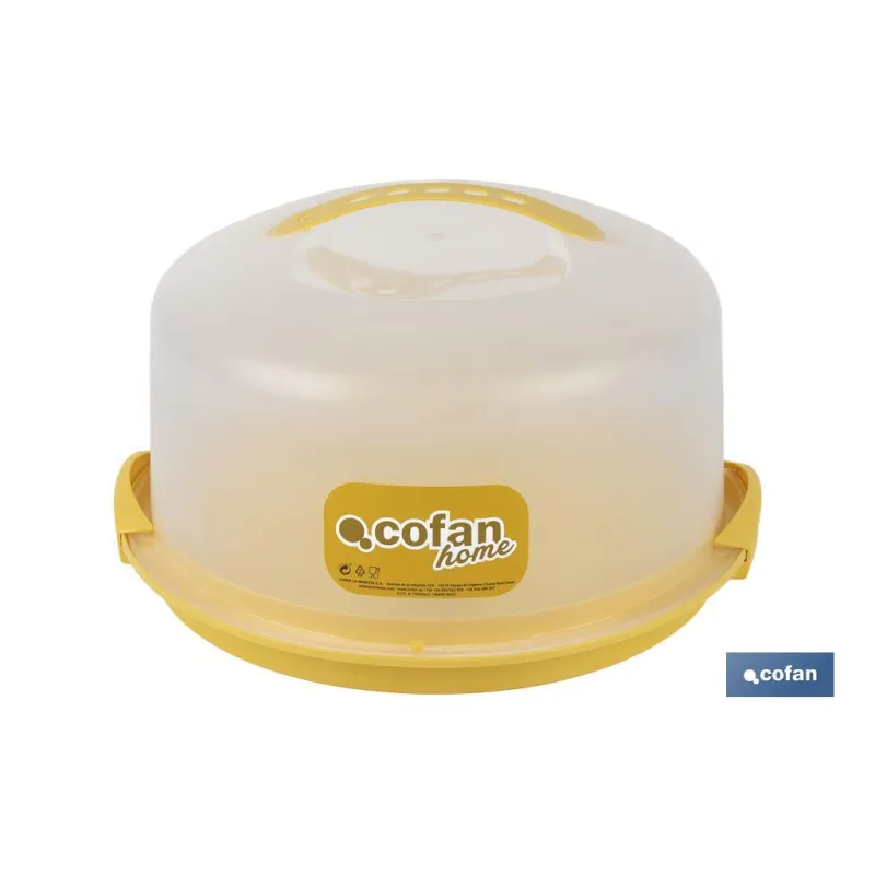 TARTERA REDONDA AMARILLA OPACA PAVLOVA CON ASAS Ø34,5 X 18,5 CM venta unitaria