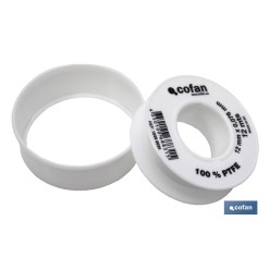 ROLLO 12 MTS CINTA PTFE DE 12mm X 0,076mm