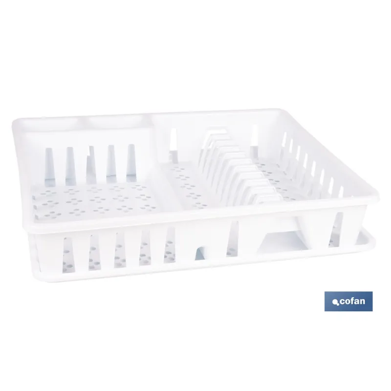 ESCURREPLATOS CON BANDEJA BLANCO 48 X 38,5 X 9.5 CM