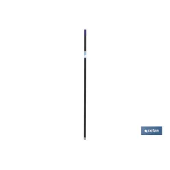 PALO ACERO PLASTIFICADO AZUL/NEGRO 1.40M (diametro 2,5cm)