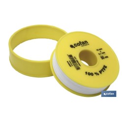 ROLLO 50 MTS CINTA PTFE DE 19mm X 0,10mm