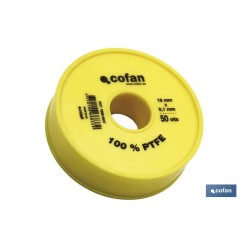 ROLLO 50 MTS CINTA PTFE DE 19mm X 0,10mm