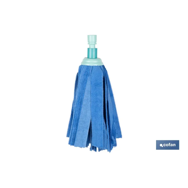 MOCHO CON AMORTIGUADOR  FREGONA ESCURRE FACIL MICROFIBRA MODELO MARIEL 28x7cm