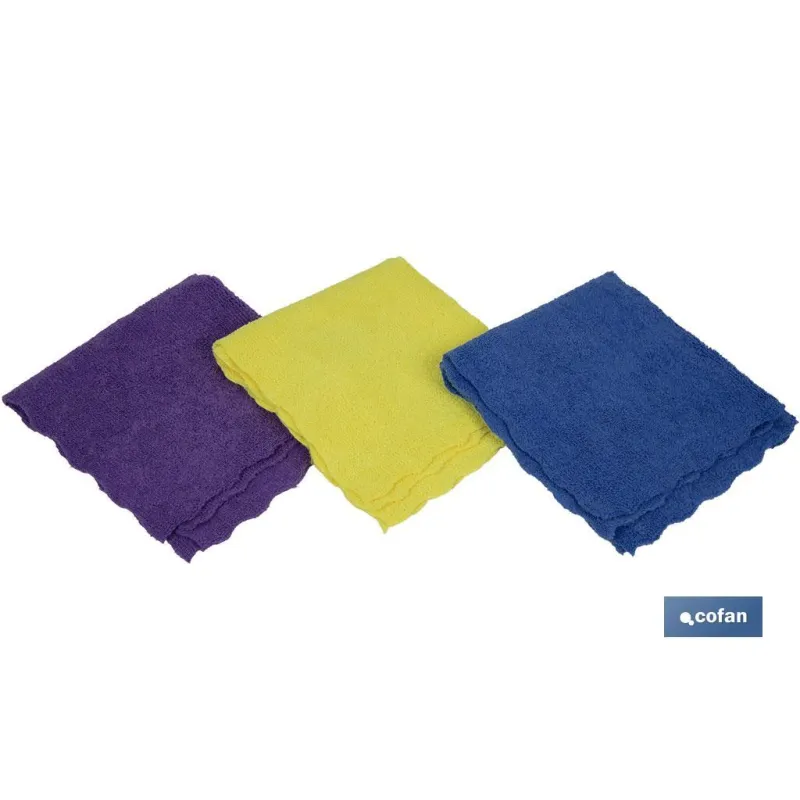PACK 3 BAYETAS MICROFIBRA 30x30cm venta unitaria