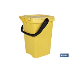 CONTENEDOR AMARILLO PARA PLASTICOS-LATAS, 25L.