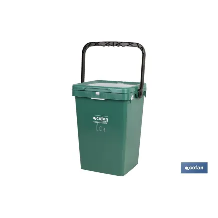 CONTENEDOR VERDE PARA VIDRIO  25L.