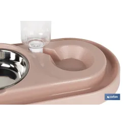 DISPENSADOR DE AGUA Y COMIDA PARA MASCOTAS  40,5 X 3,5 X 23 CM