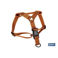 ARNES PARA PERROS REFLECTANTE NARANJA  1,5 X 30-50 CM