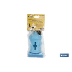 DISPENSADOR DE BOLSAS PARA MASCOTAS AZUL 7,8X5CM