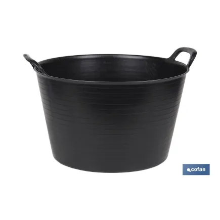 CAPAZO   NEGRO  RECICLADO  42 L   48.5 X 45 X 38 CM