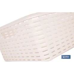 CESTA  MULTIUSOS 12L 36X28X13.5 cm BEIGE venta unitaria