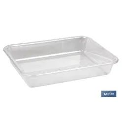 BANDEJA 31.5X23.5X6.5cm MULTIUSOS  TRANSPARENTE venta unitaria
