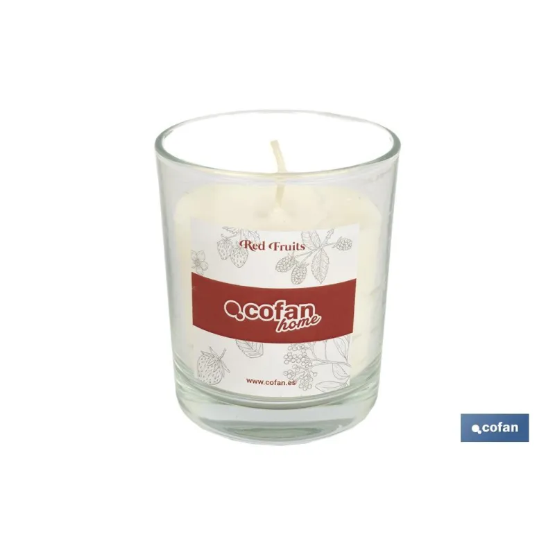 VELA AROMATICA DE CERA VEGETAL RED FRUITS 125 G