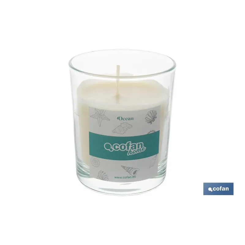 VELA AROMATICA DE CERA VEGETAL OCEAN 125 G