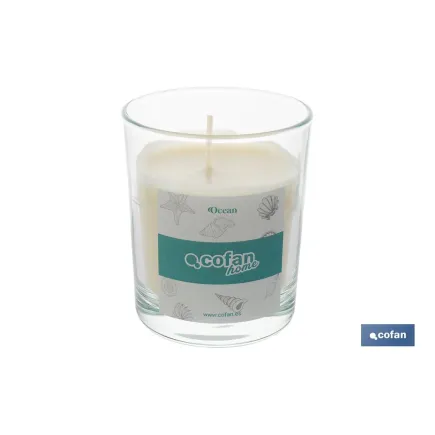 VELA AROMATICA DE CERA VEGETAL OCEAN 125 G
