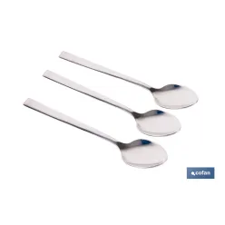 BL 3uds CUCHARA DE TE INOX C-18/10 MODELO BARI 1,5 mm