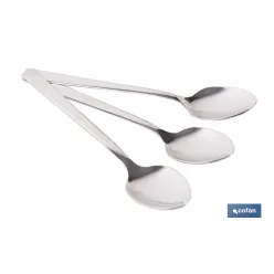 BL 3uds CUCHARA DE TE INOX C-18/10 MODELO BARI 1,5 mm