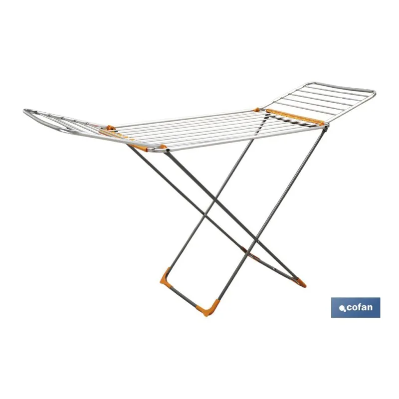 TENDEDERO SUELO CON ALAS PLEGABLES DE ALUMINIO + RUEDAS.18 m