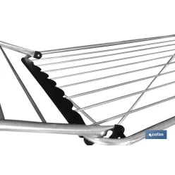 TENDEDERO SUELO CON ALAS PLEGABLES ACERO INOXIDABLE  18 m
