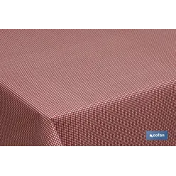 ROLLO  MANTEL ANTIMANCHAS RESINADO 1,40 x 20m 50% ALG/50% POL. CUADRITOS
