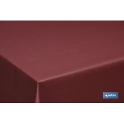 MANTEL ANTIMANCHAS RESINADO CONFECCIONADO 1,40 X 1,40 M 50 %  ALG 50 % POL GRANATE