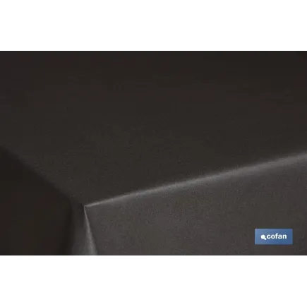 MANTEL ANTIMANCHAS RESINADO CONFECCIONADO 1,40 x 2.0 mt 50% ALG 50% POL.NEGRO